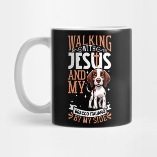 Jesus and dog - Bracco Italiano Mug